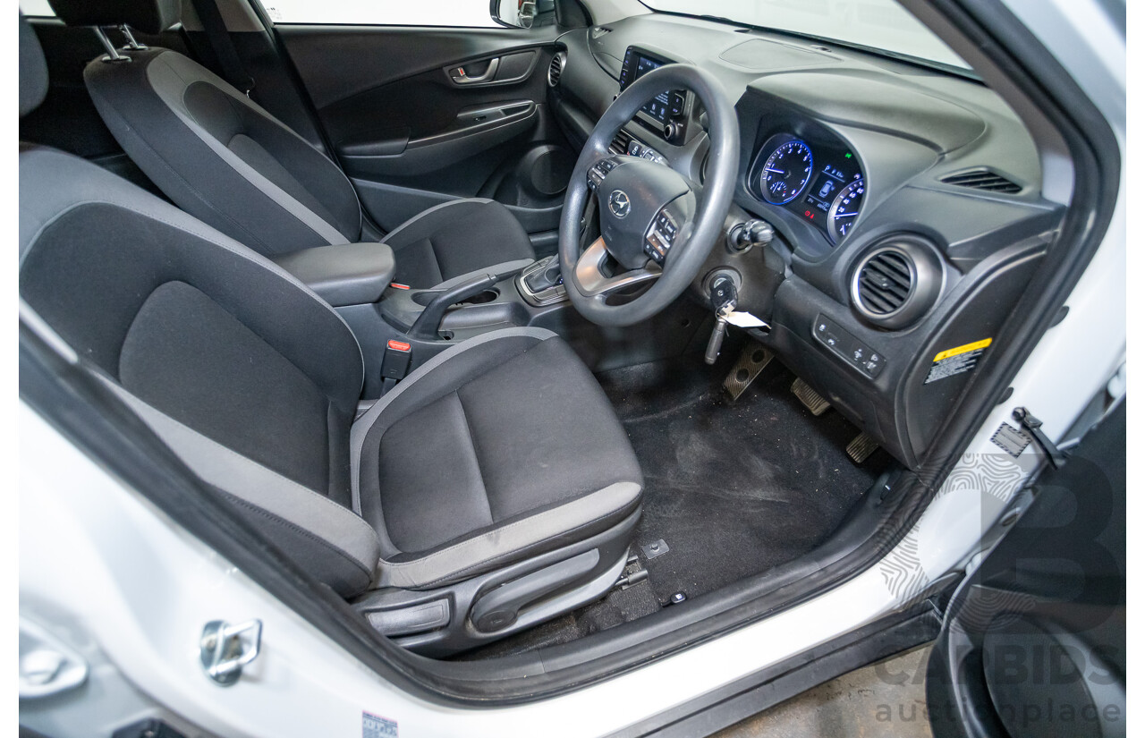 09/2019 Hyundai Kona Go FW OS.2 MY19 4D Wagon White 2.0L