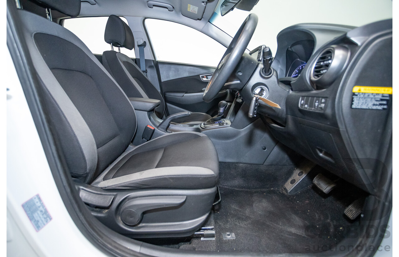 09/2019 Hyundai Kona Go FW OS.2 MY19 4D Wagon White 2.0L