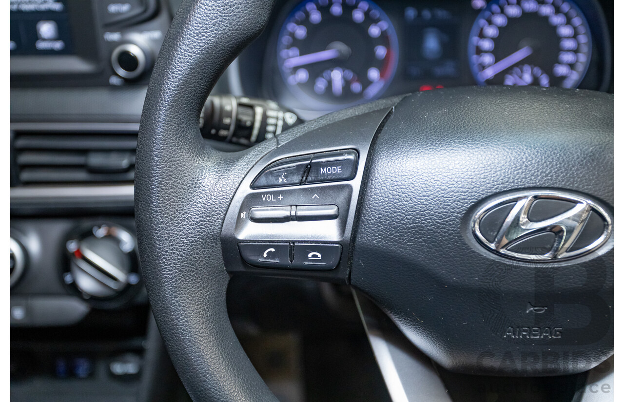 09/2019 Hyundai Kona Go FW OS.2 MY19 4D Wagon White 2.0L