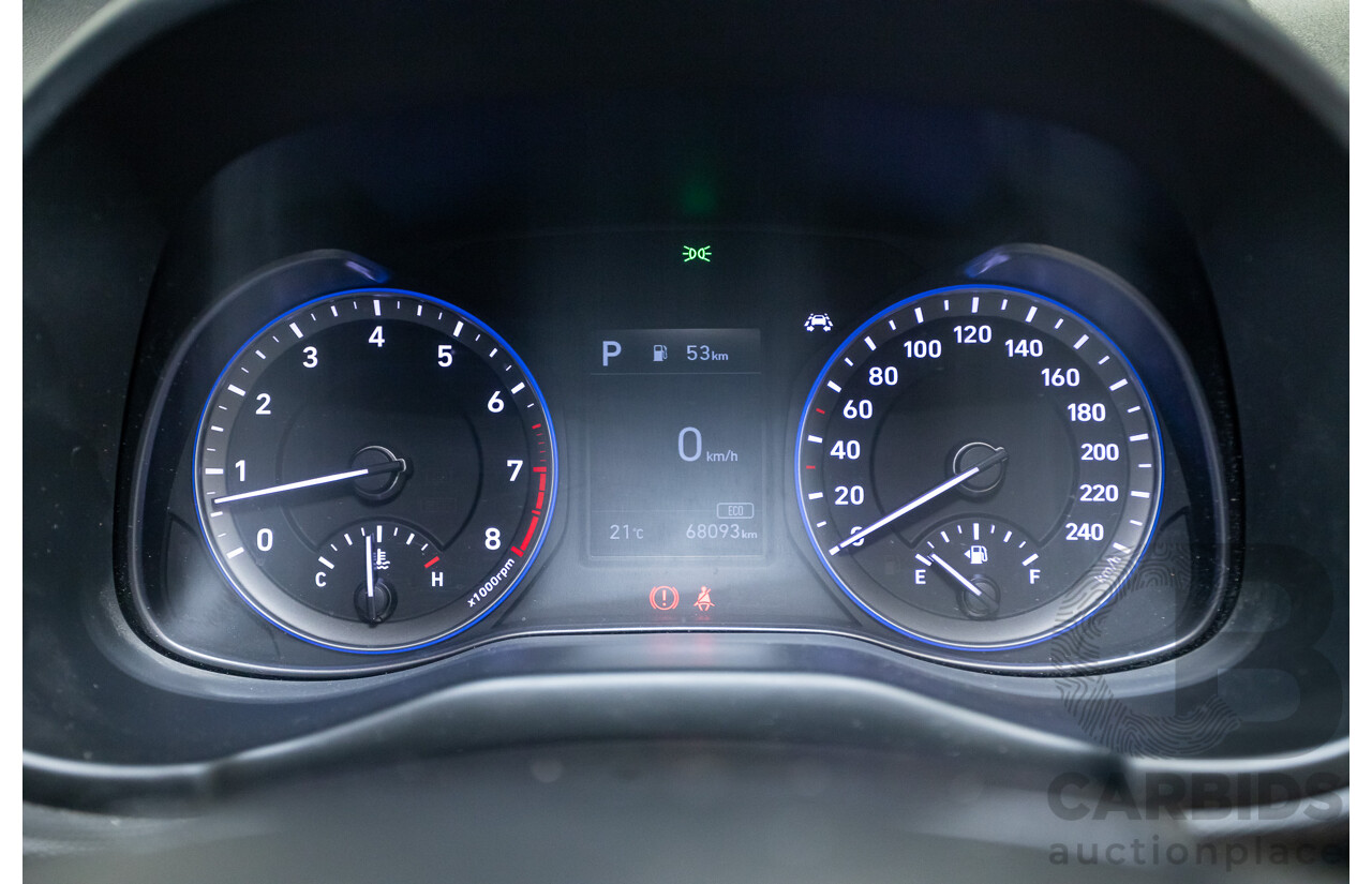 09/2019 Hyundai Kona Go FW OS.2 MY19 4D Wagon White 2.0L