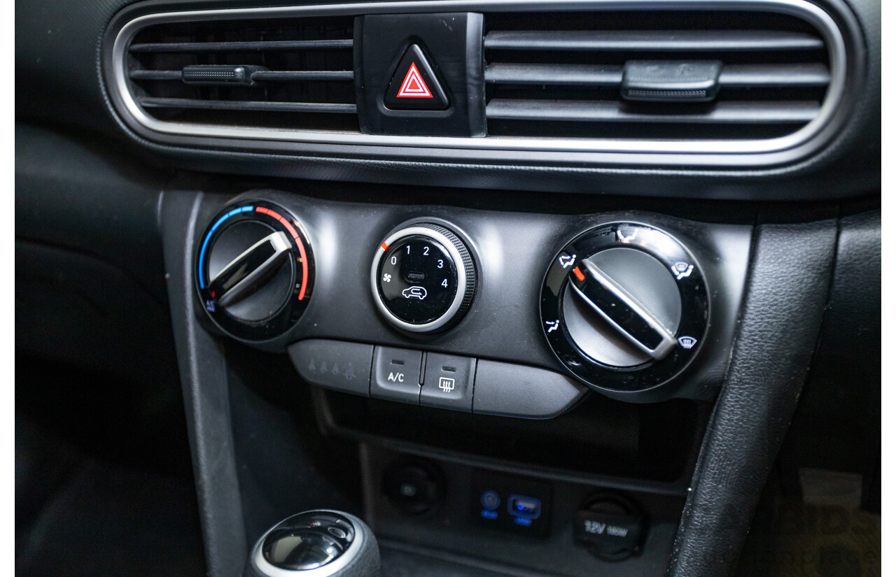 09/2019 Hyundai Kona Go FW OS.2 MY19 4D Wagon White 2.0L