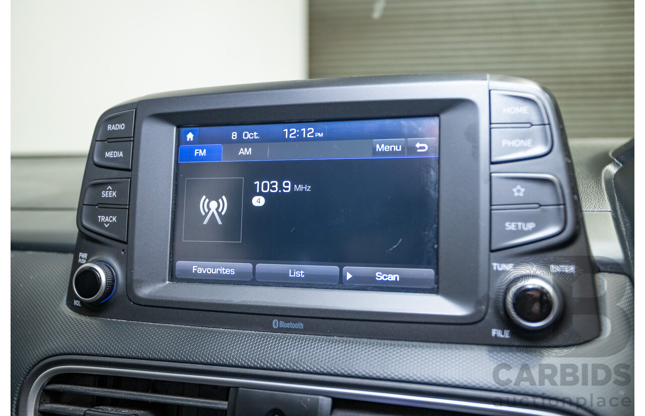 09/2019 Hyundai Kona Go FW OS.2 MY19 4D Wagon White 2.0L