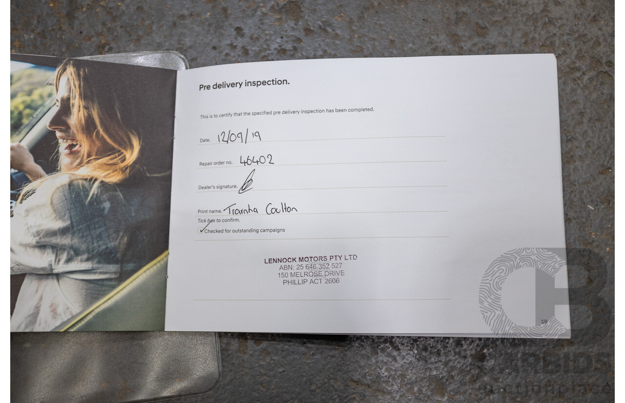 09/2019 Hyundai Kona Go FW OS.2 MY19 4D Wagon White 2.0L