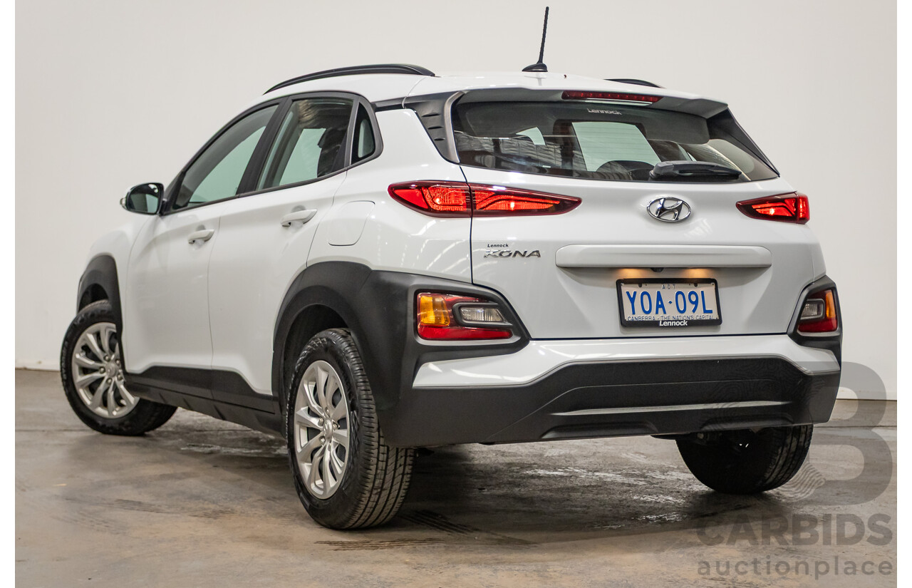 09/2019 Hyundai Kona Go FW OS.2 MY19 4D Wagon White 2.0L