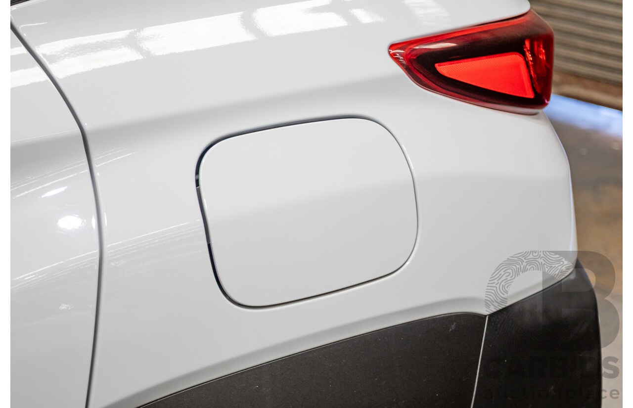 09/2019 Hyundai Kona Go FW OS.2 MY19 4D Wagon White 2.0L