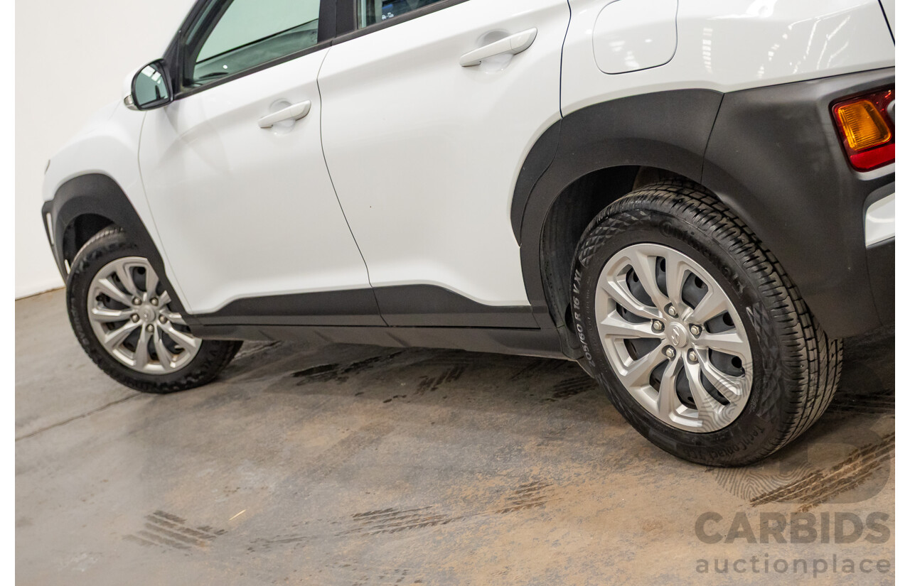 09/2019 Hyundai Kona Go FW OS.2 MY19 4D Wagon White 2.0L