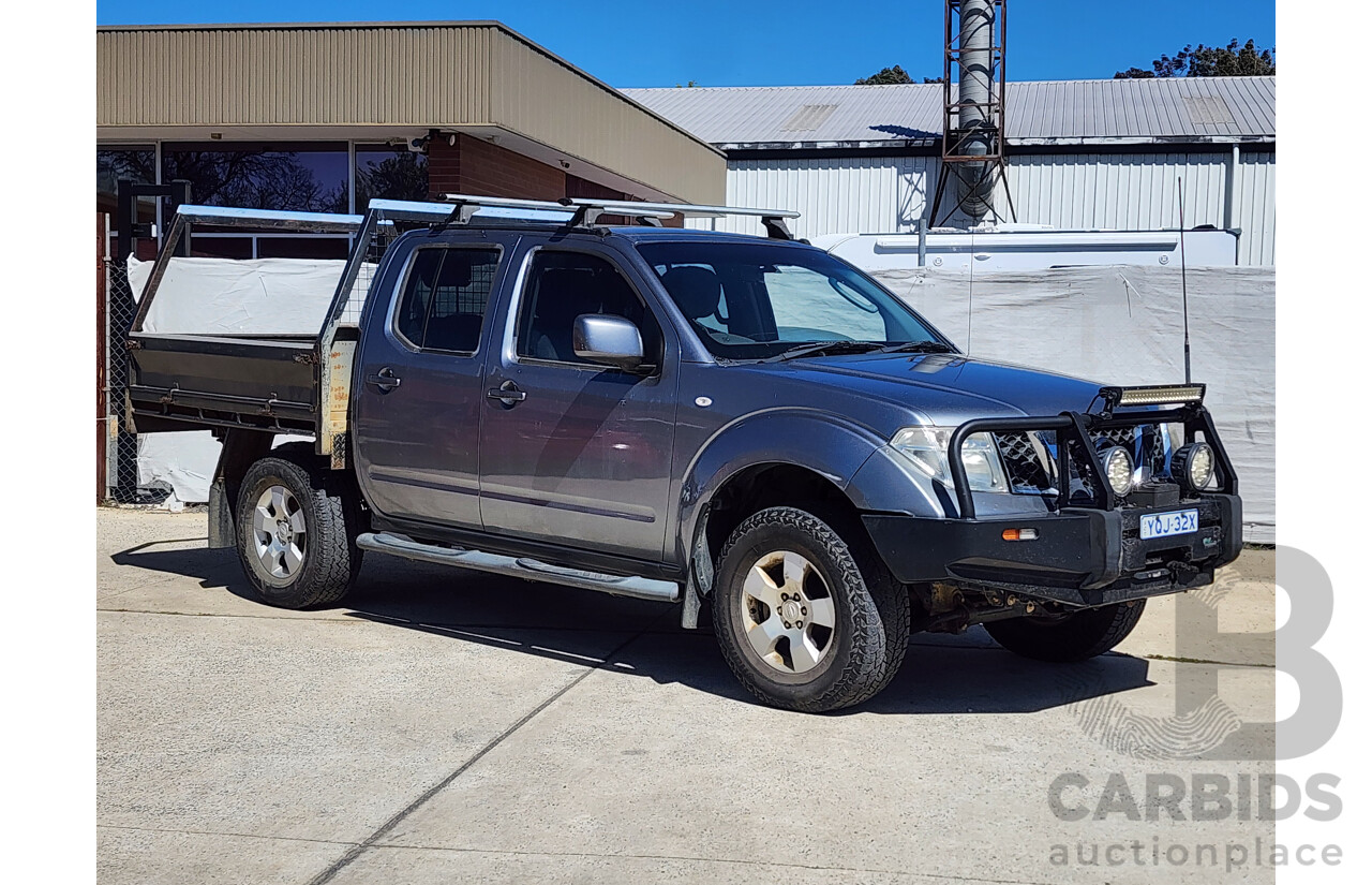 8/2011 Nissan Navara ST (4x4) D40 Dual Cab P/Up Grey 2.5L