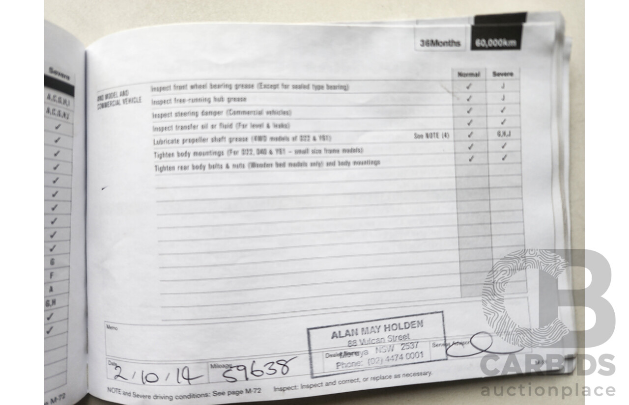 8/2011 Nissan Navara ST (4x4) D40 Dual Cab P/Up Grey 2.5L