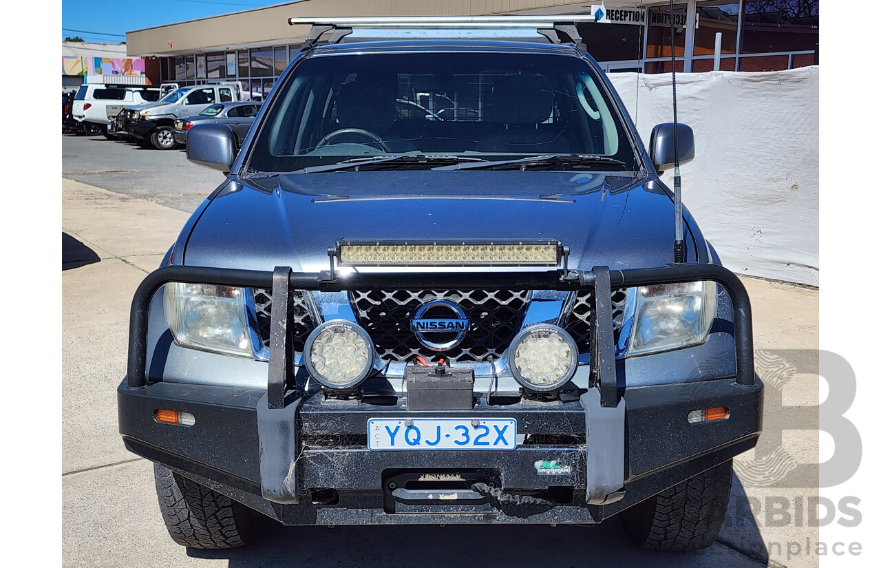 8/2011 Nissan Navara ST (4x4) D40 Dual Cab P/Up Grey 2.5L
