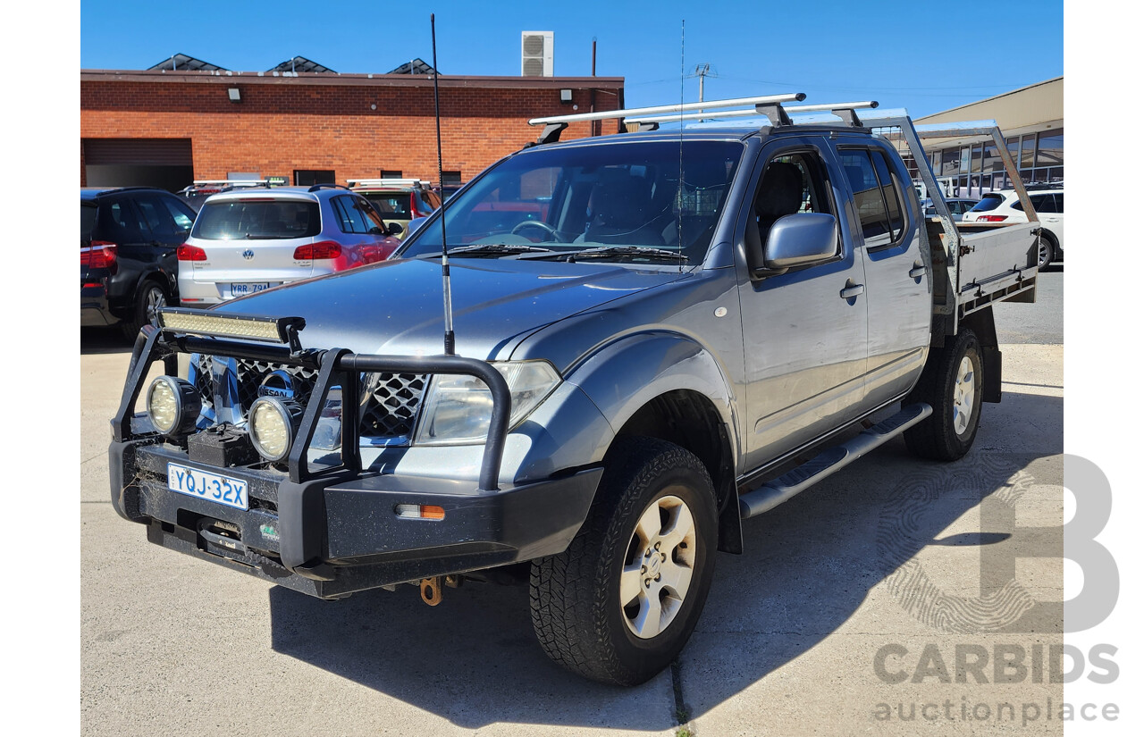 8/2011 Nissan Navara ST (4x4) D40 Dual Cab P/Up Grey 2.5L