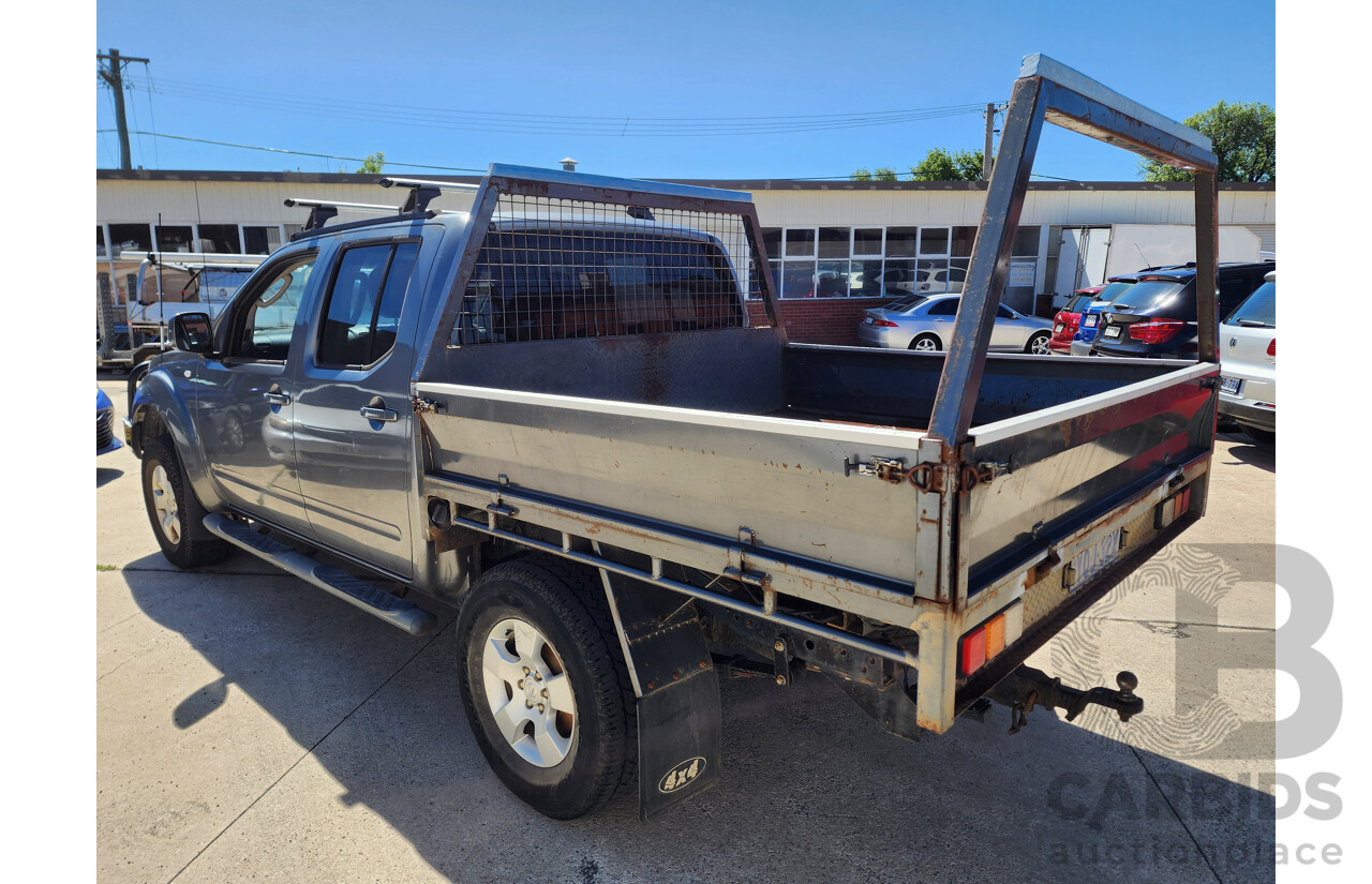 8/2011 Nissan Navara ST (4x4) D40 Dual Cab P/Up Grey 2.5L