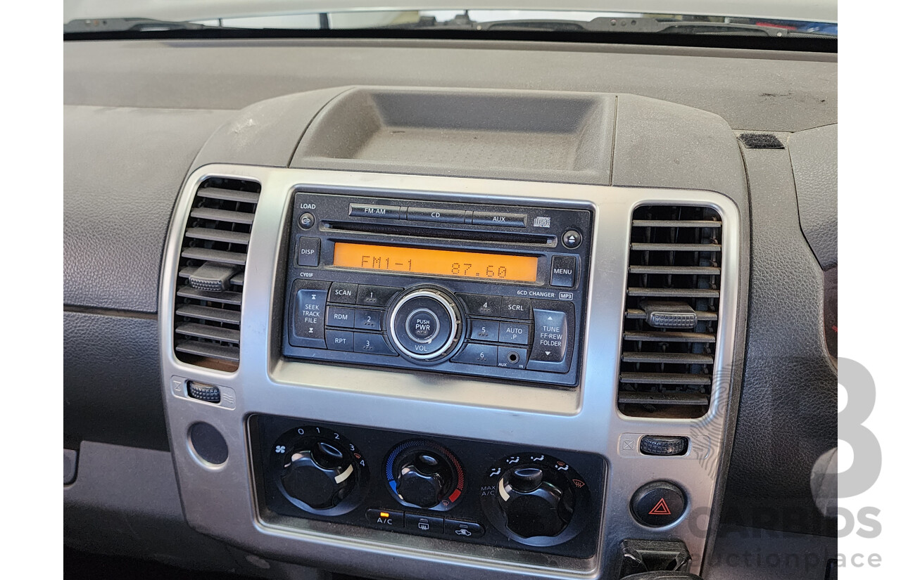 8/2011 Nissan Navara ST (4x4) D40 Dual Cab P/Up Grey 2.5L