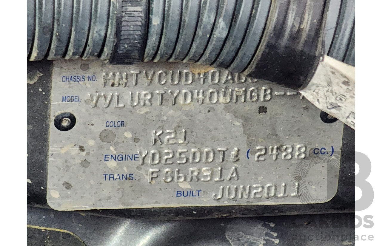 8/2011 Nissan Navara ST (4x4) D40 Dual Cab P/Up Grey 2.5L