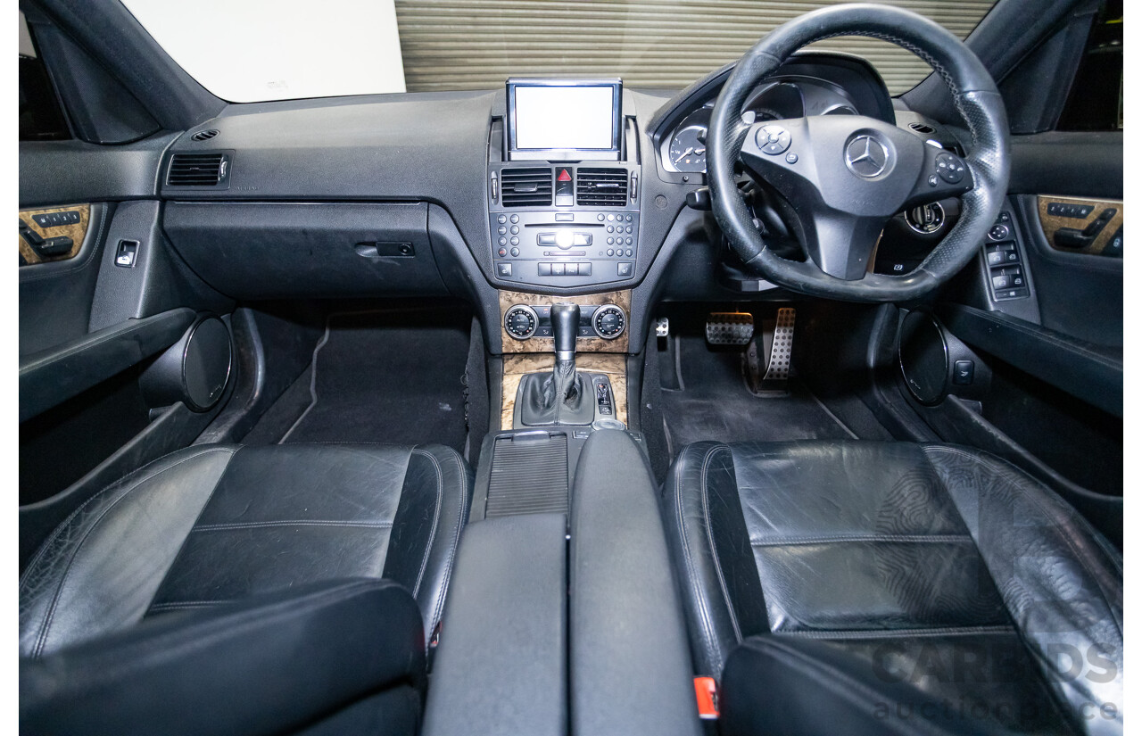 03/2009 Mercedes-Benz C63 AMG W204 4D Sedan Obsidian Black Metallic V8 6.2L