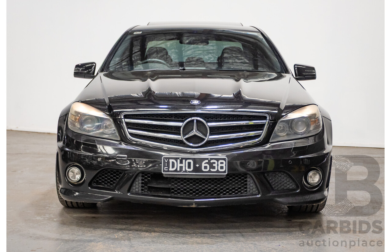 03/2009 Mercedes-Benz C63 AMG W204 4D Sedan Obsidian Black Metallic V8 6.2L