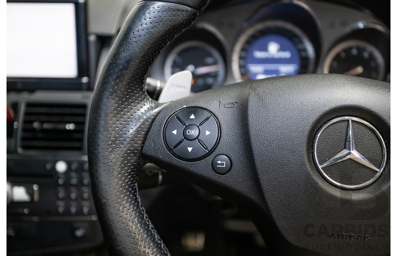 03/2009 Mercedes-Benz C63 AMG W204 4D Sedan Obsidian Black Metallic V8 6.2L