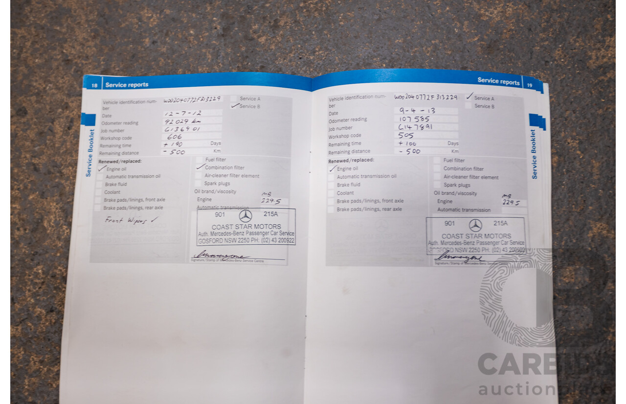 03/2009 Mercedes-Benz C63 AMG W204 4D Sedan Obsidian Black Metallic V8 6.2L