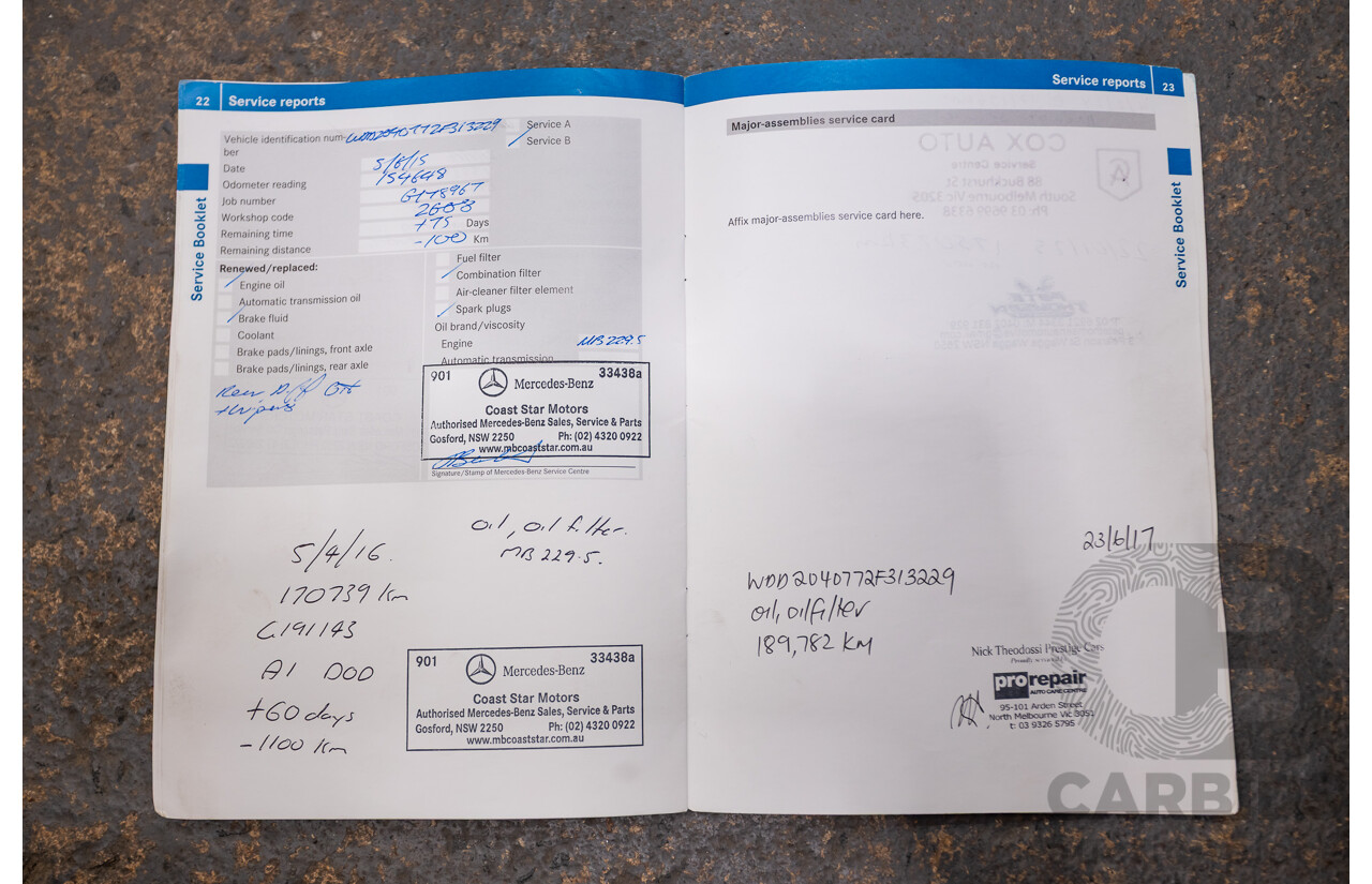 03/2009 Mercedes-Benz C63 AMG W204 4D Sedan Obsidian Black Metallic V8 6.2L