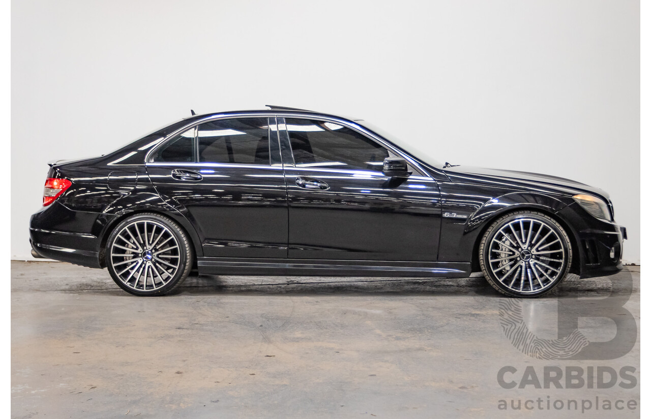 03/2009 Mercedes-Benz C63 AMG W204 4D Sedan Obsidian Black Metallic V8 6.2L
