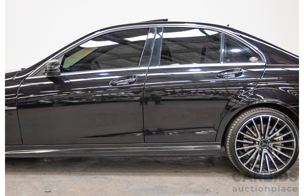 03/2009 Mercedes-Benz C63 AMG W204 4D Sedan Obsidian Black Metallic V8 6.2L