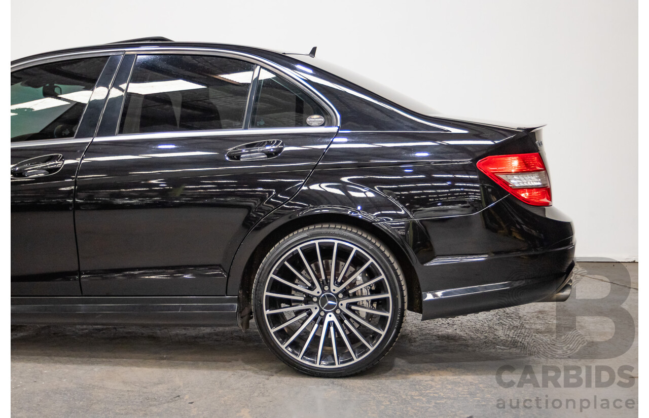03/2009 Mercedes-Benz C63 AMG W204 4D Sedan Obsidian Black Metallic V8 6.2L