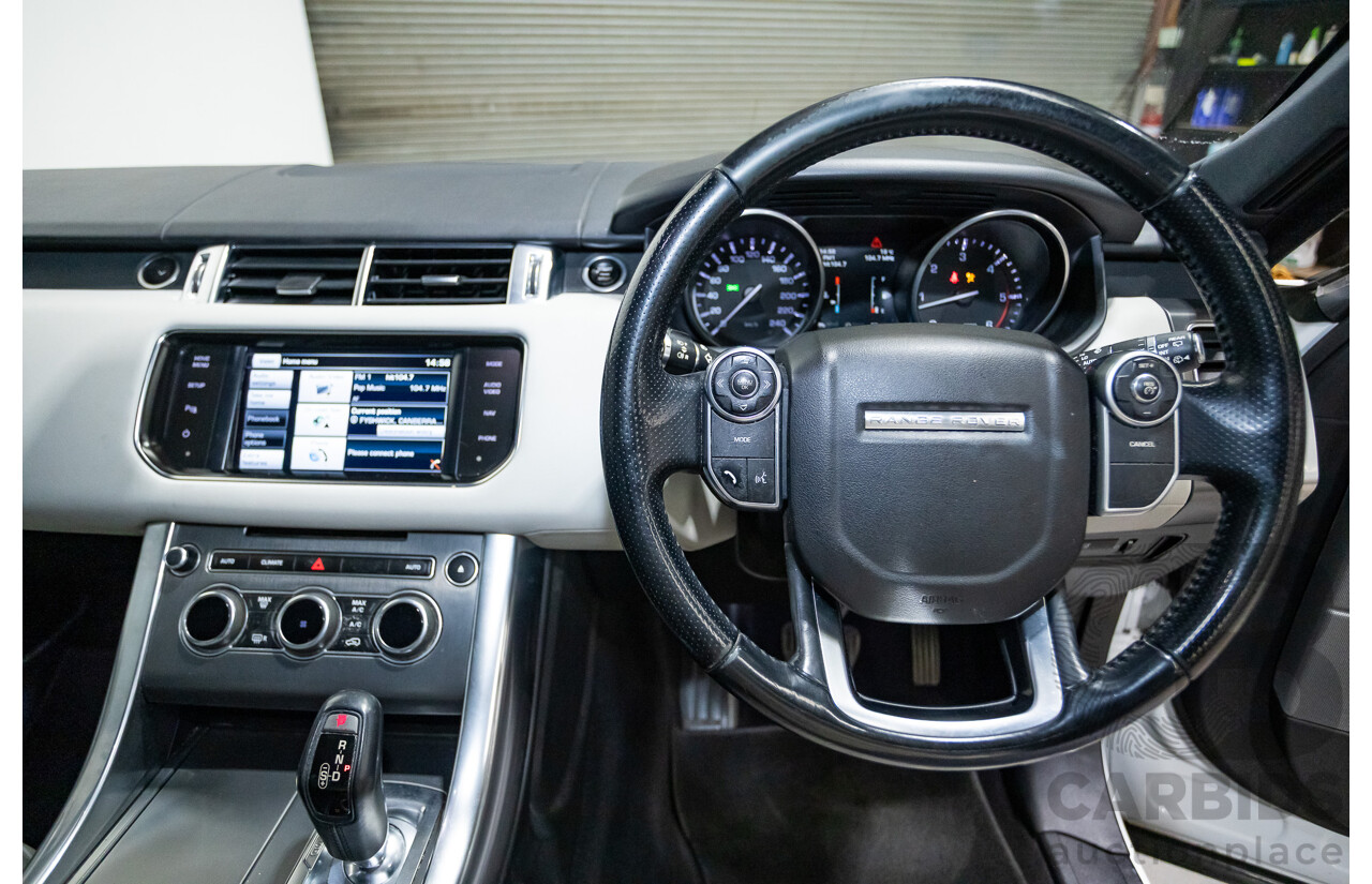 03/2014 Range Rover Range Rover Sport 3.0 TDV6 SE (AWD) LW 4D Wagon Fuji White Turbo Diesel 3.0L