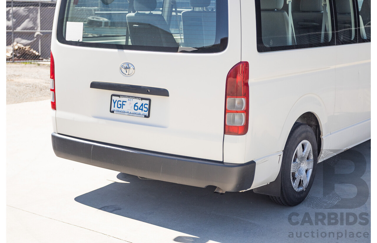 7/2008 Toyota Hiace Commuter KDH223R MY07 UPGRADE Bus White 3.0L - 10 seats