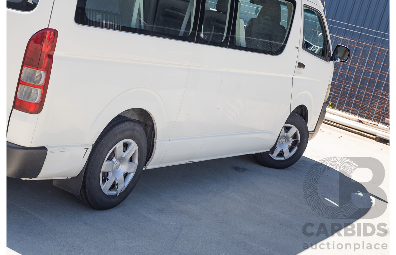 7/2008 Toyota Hiace Commuter KDH223R MY07 UPGRADE Bus White 3.0L - 10 seats