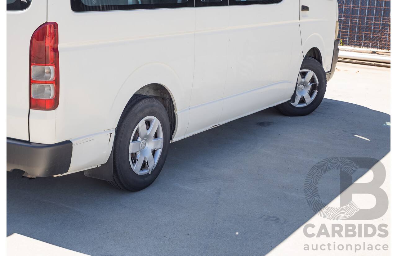 7/2008 Toyota Hiace Commuter KDH223R MY07 UPGRADE Bus White 3.0L - 10 seats