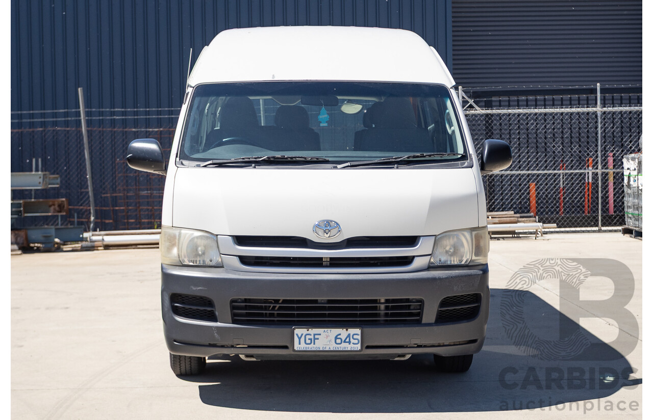 7/2008 Toyota Hiace Commuter KDH223R MY07 UPGRADE Bus White 3.0L - 10 seats