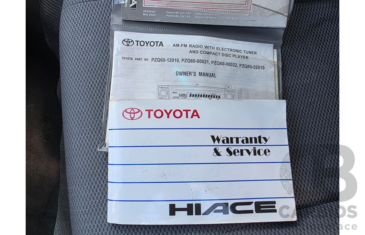 7/2008 Toyota Hiace Commuter KDH223R MY07 UPGRADE Bus White 3.0L - 10 seats