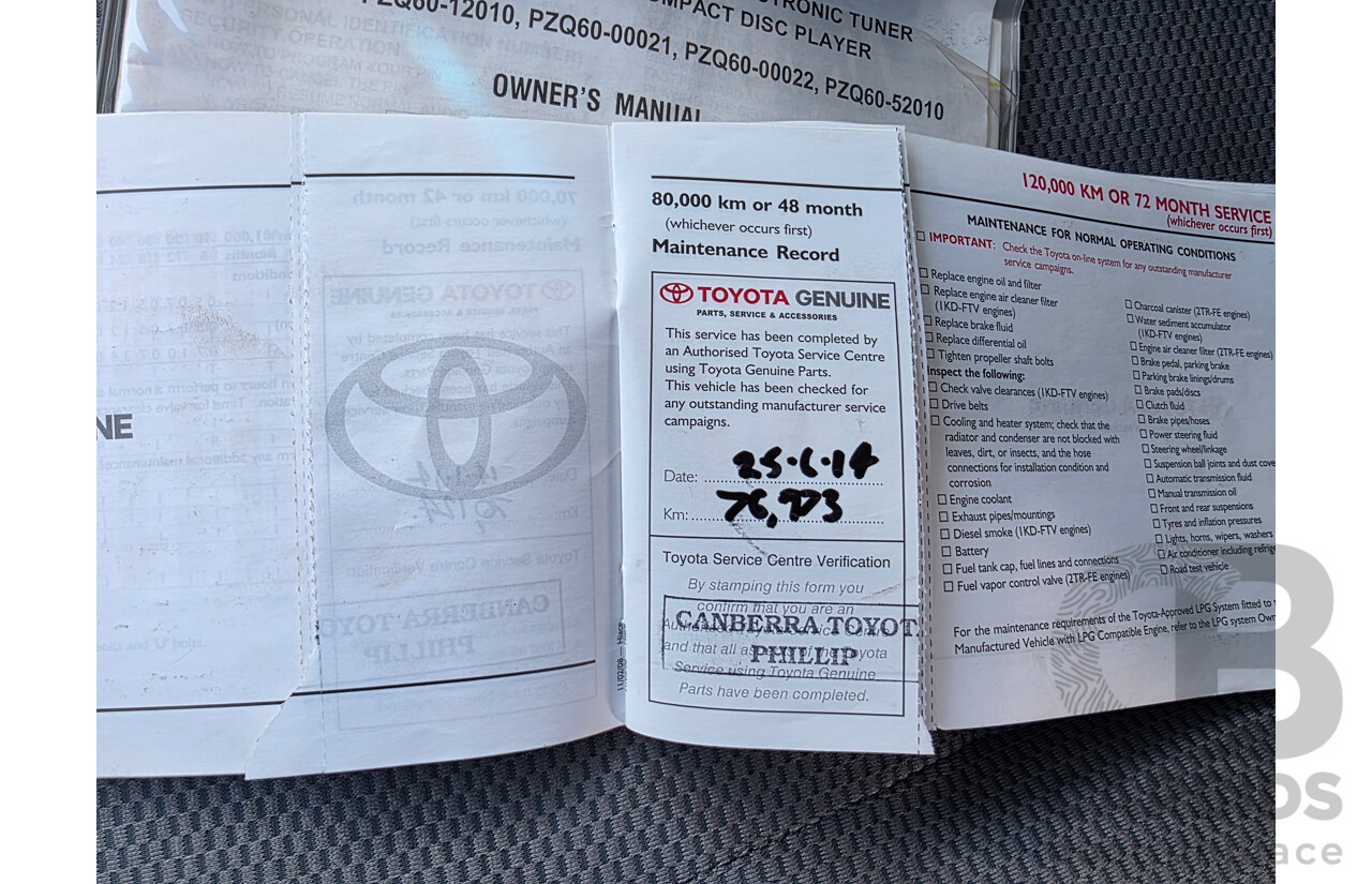 7/2008 Toyota Hiace Commuter KDH223R MY07 UPGRADE Bus White 3.0L - 10 seats