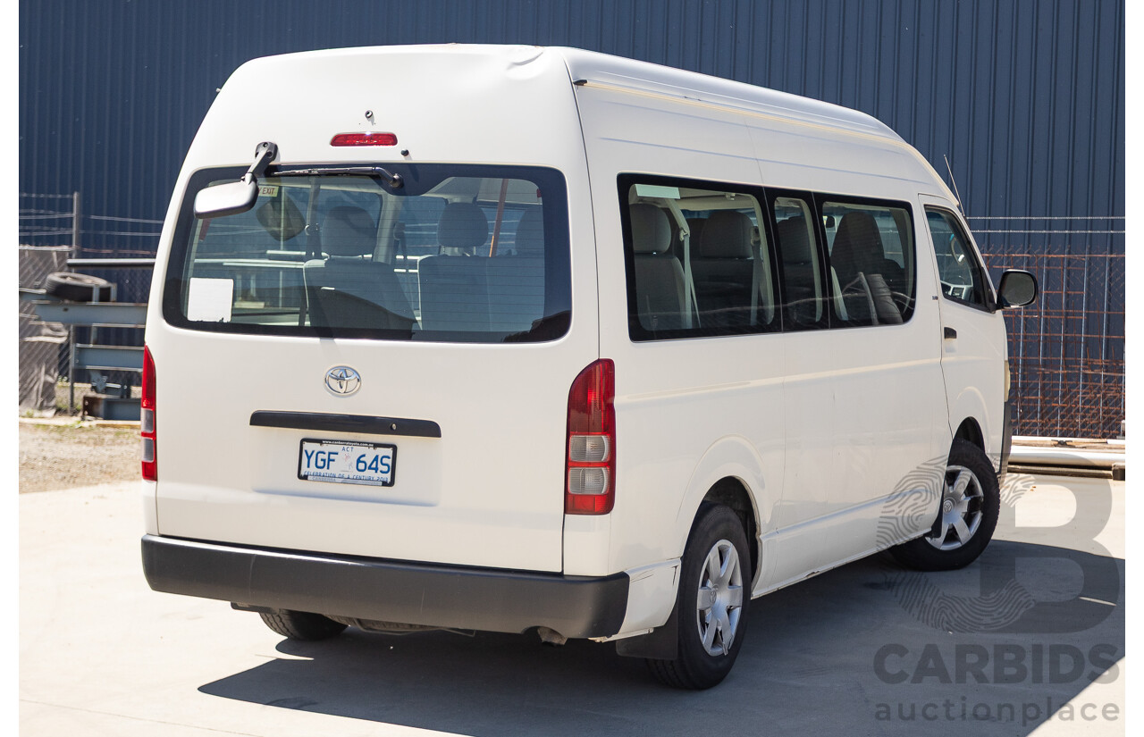 7/2008 Toyota Hiace Commuter KDH223R MY07 UPGRADE Bus White 3.0L - 10 seats