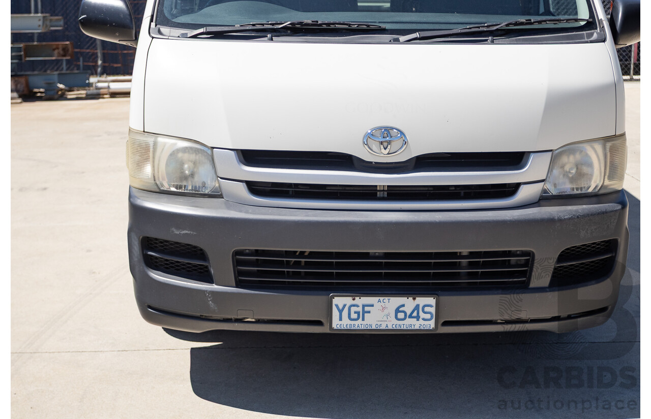 7/2008 Toyota Hiace Commuter KDH223R MY07 UPGRADE Bus White 3.0L - 10 seats