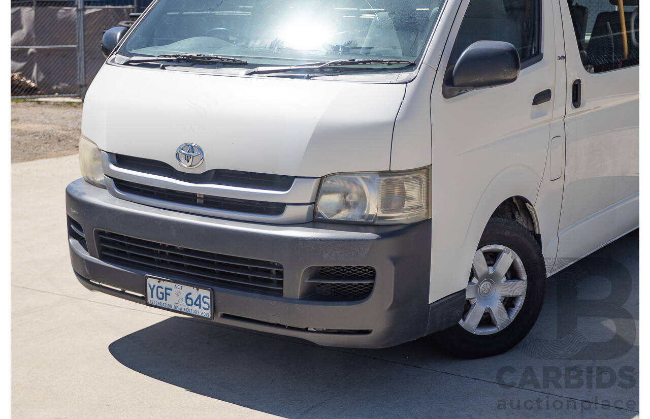 7/2008 Toyota Hiace Commuter KDH223R MY07 UPGRADE Bus White 3.0L - 10 seats