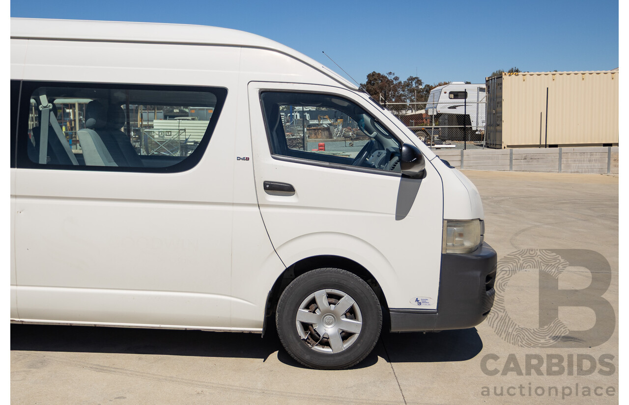 7/2008 Toyota Hiace Commuter KDH223R MY07 UPGRADE Bus White 3.0L - 10 seats
