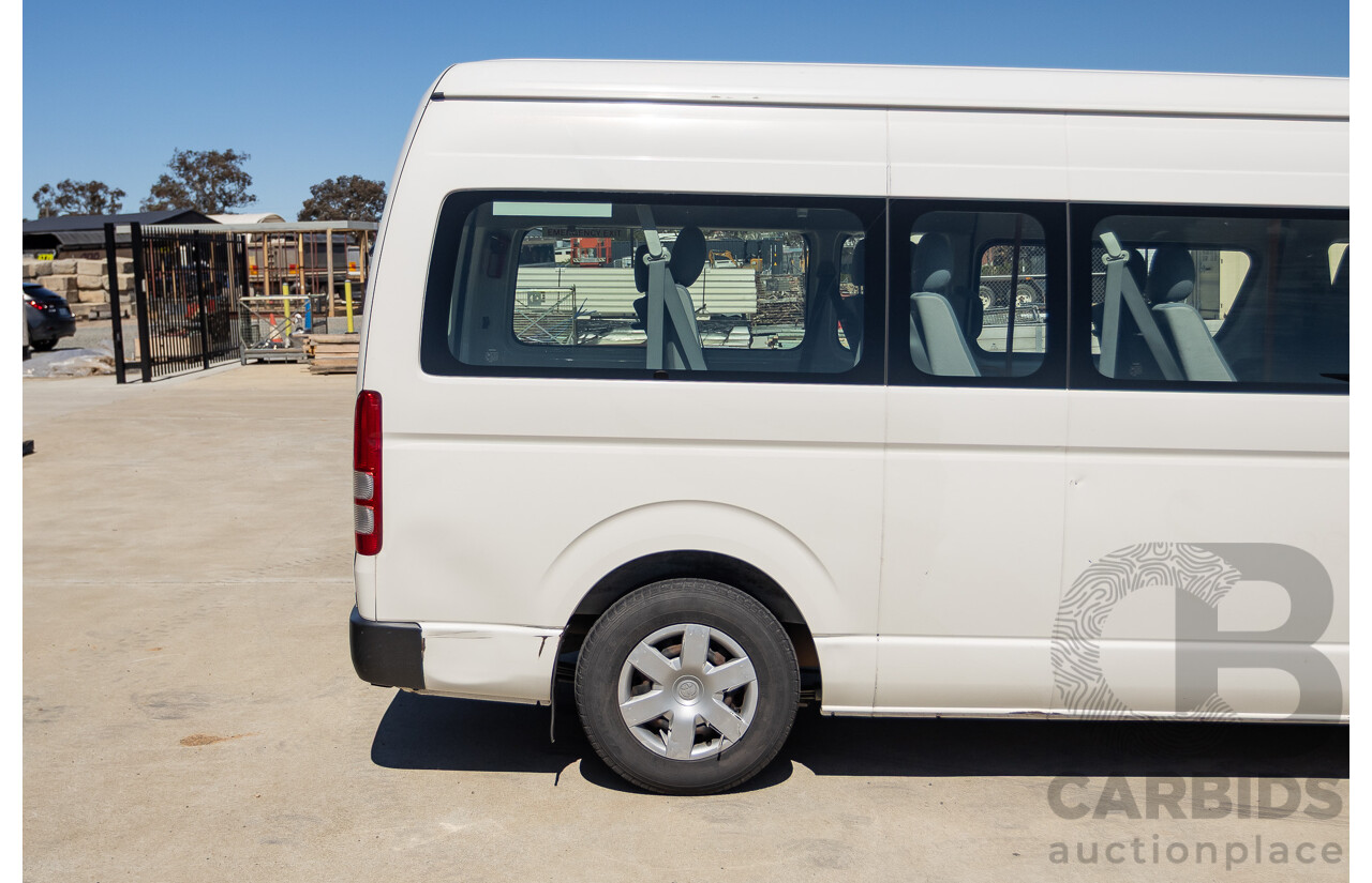 7/2008 Toyota Hiace Commuter KDH223R MY07 UPGRADE Bus White 3.0L - 10 seats