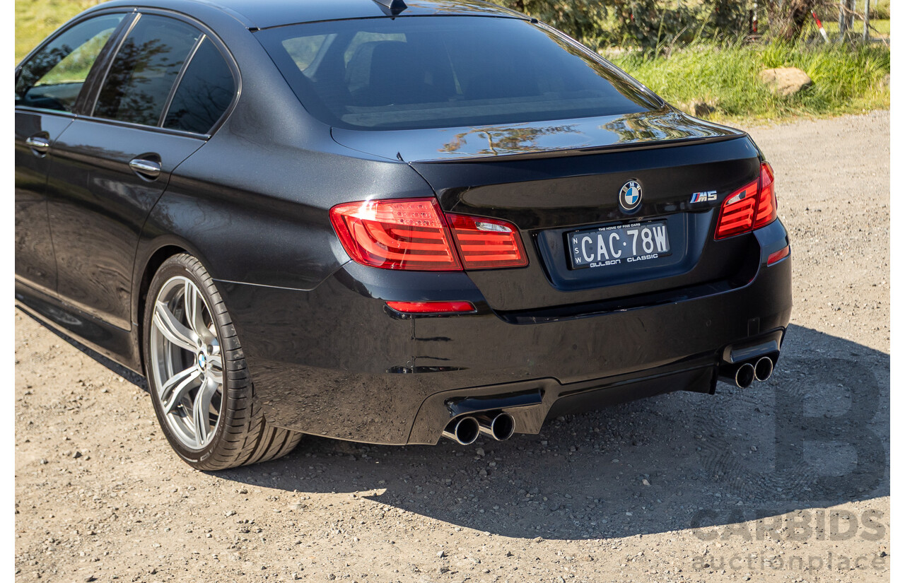 7/2012 BMW M5 F10 MY12 4d Sedan Sapphire Black Metallic Twin Turbo V8 4.4L