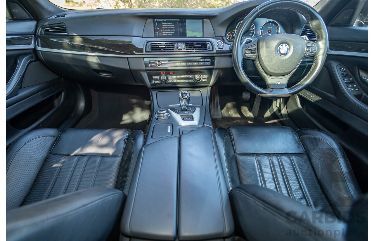 7/2012 BMW M5 F10 MY12 4d Sedan Sapphire Black Metallic Twin Turbo V8 4.4L