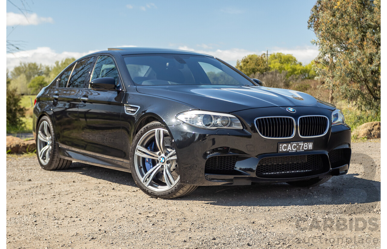 7/2012 BMW M5 F10 MY12 4d Sedan Sapphire Black Metallic Twin Turbo V8 4.4L