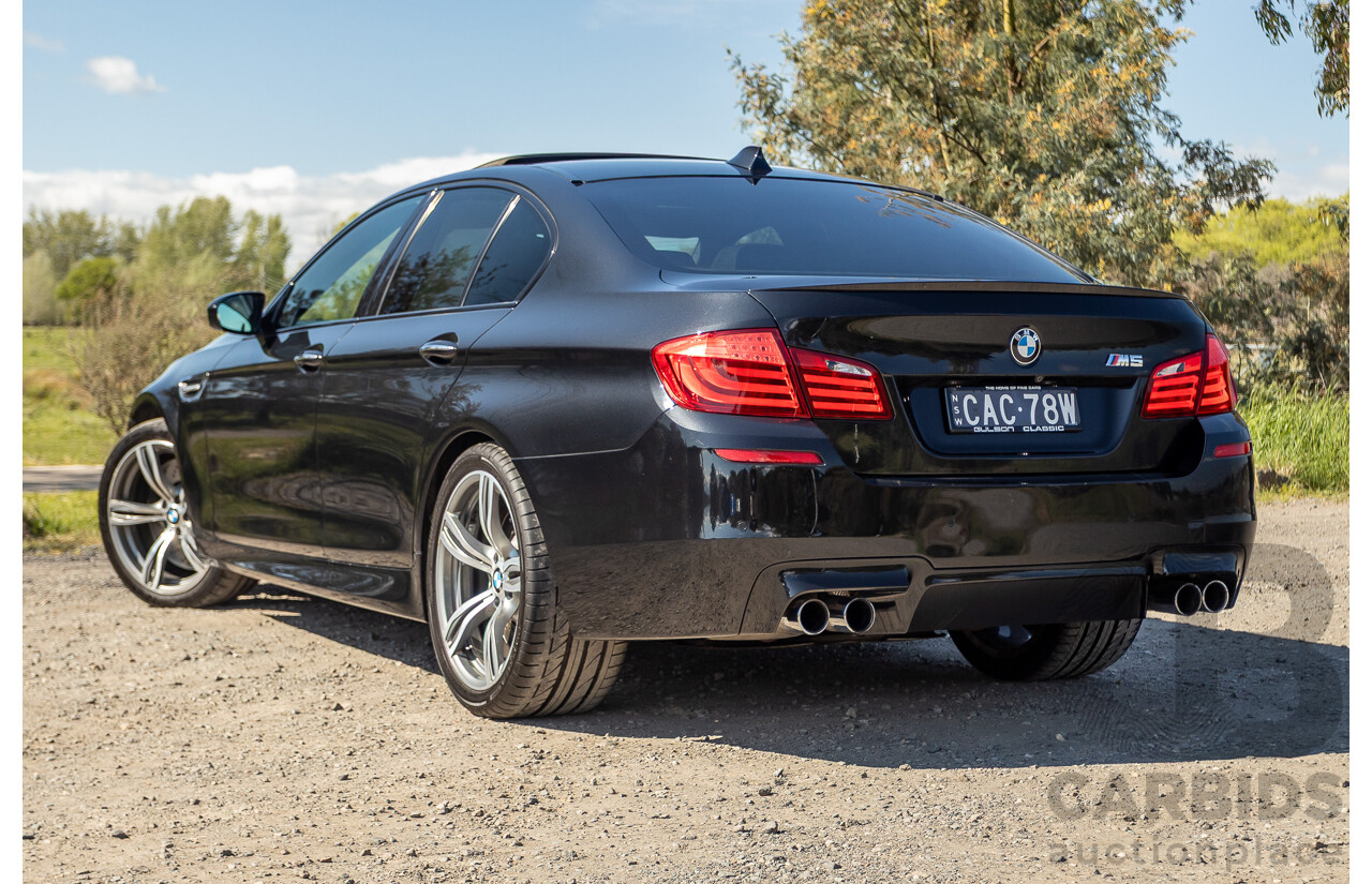 7/2012 BMW M5 F10 MY12 4d Sedan Sapphire Black Metallic Twin Turbo V8 4.4L