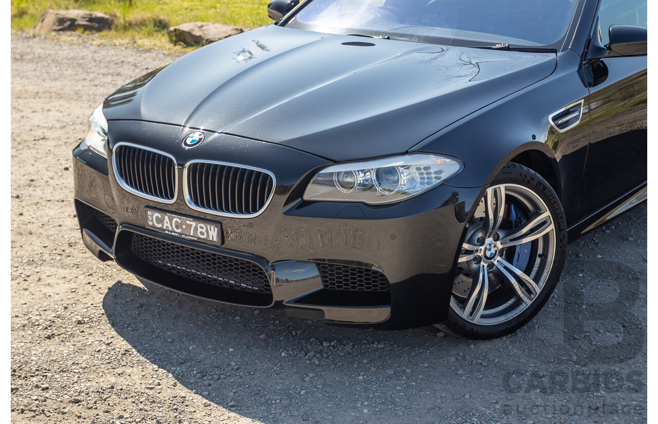 7/2012 BMW M5 F10 MY12 4d Sedan Sapphire Black Metallic Twin Turbo V8 4.4L