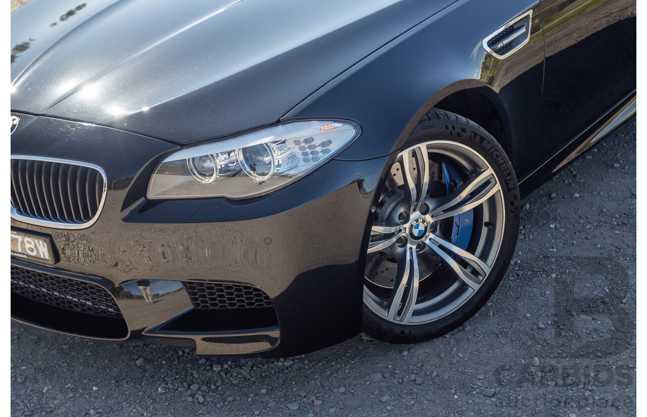 7/2012 BMW M5 F10 MY12 4d Sedan Sapphire Black Metallic Twin Turbo V8 4.4L