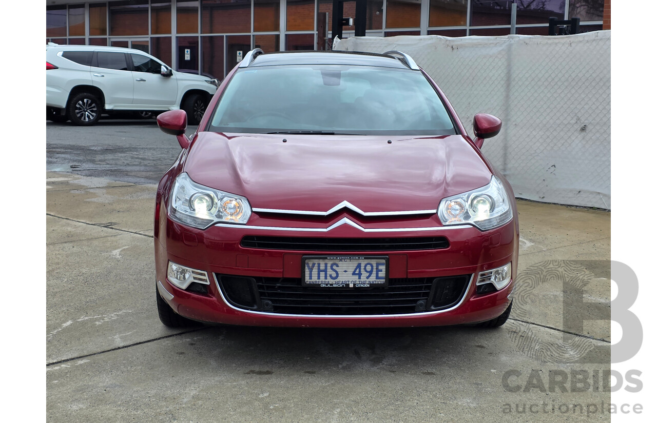 2/2011 Citroen C5 2.0 HDI Exclusive Tourer X7 MY10 4d Wagon Maroon 2.0L
