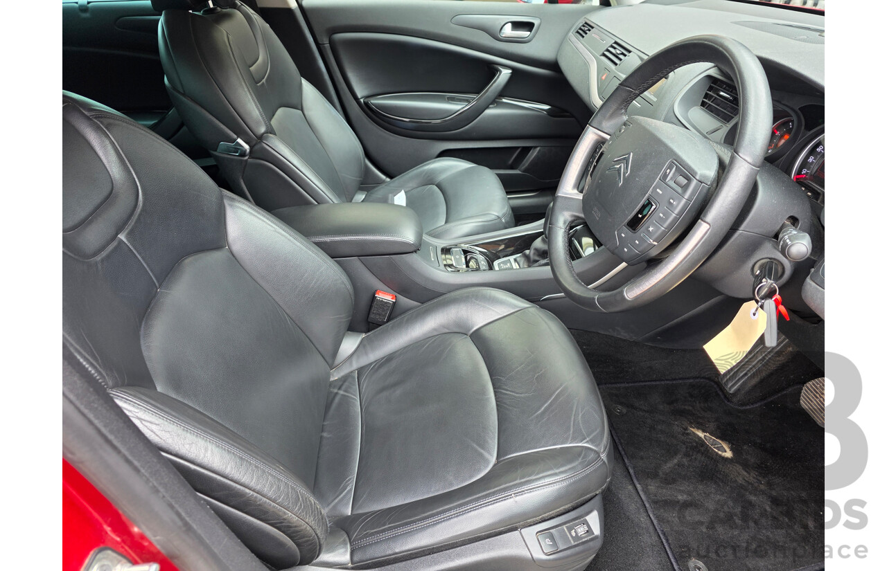 2/2011 Citroen C5 2.0 HDI Exclusive Tourer X7 MY10 4d Wagon Maroon 2.0L