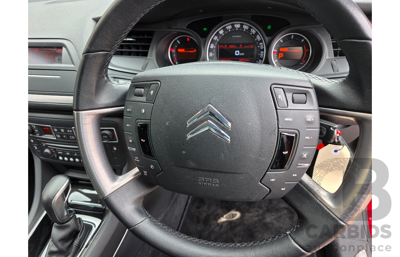 2/2011 Citroen C5 2.0 HDI Exclusive Tourer X7 MY10 4d Wagon Maroon 2.0L