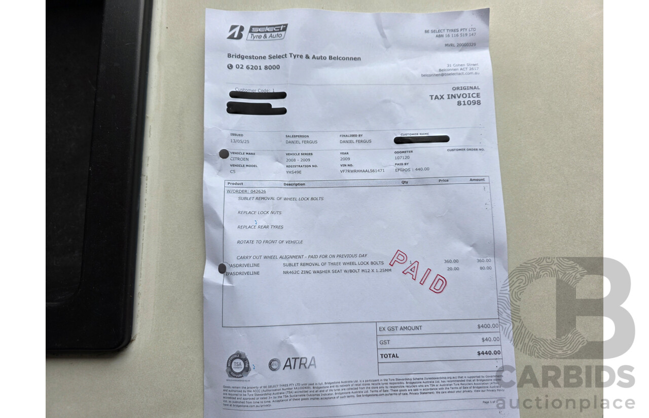 2/2011 Citroen C5 2.0 HDI Exclusive Tourer X7 MY10 4d Wagon Maroon 2.0L