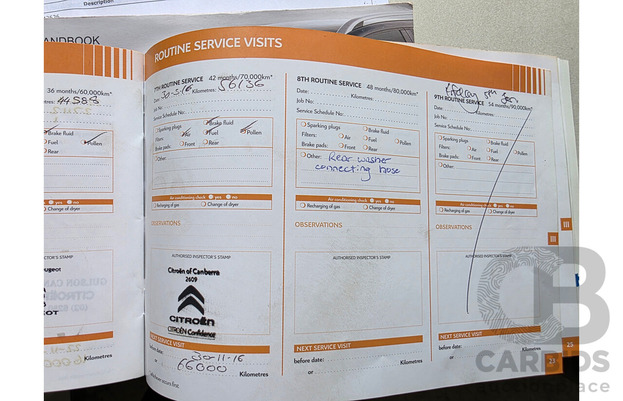 2/2011 Citroen C5 2.0 HDI Exclusive Tourer X7 MY10 4d Wagon Maroon 2.0L