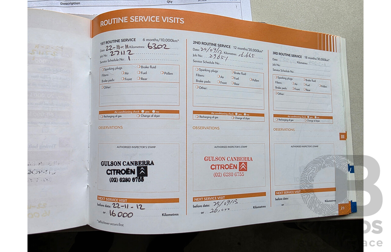 2/2011 Citroen C5 2.0 HDI Exclusive Tourer X7 MY10 4d Wagon Maroon 2.0L