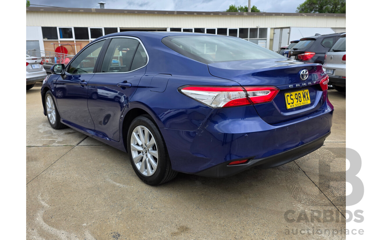 08/2018 Toyota Camry Ascent ASV70R 4D Sedan Dark Blue Mica 2.5L